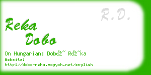 reka dobo business card